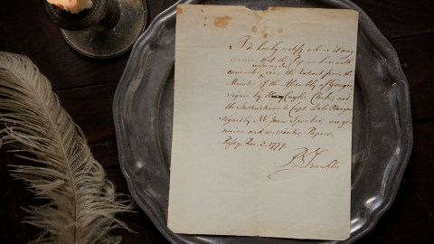 Ben Franklin's letter