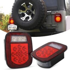 Nilight  LED Universal Stop Turn Tail Light Jeep, 12V