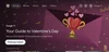 Image of the Google TV carousel displaying a heart shaped trophy, the headline “Your Guide to Valentine’s Day”, the subheading “See our 2024 Cupid’s Choice picks plus all-time faves”, and a button with the option to “Find your match”