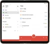 Todoist is open on a tablet, showing a person’s to do list for the day.