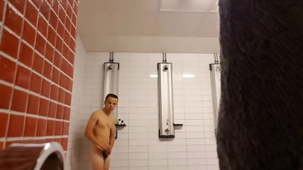 asian, risky public nudity, public changing room, bbw