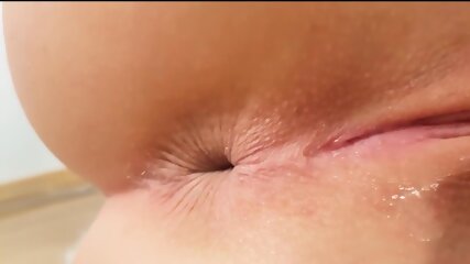 homemade, amateur, masturbation, girl shows holes close up